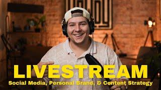 LIVESTREAM - Tips On Social Media, Personal Brand, & Content Strategy