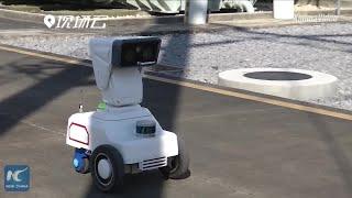 Smart patrol robot helps check power substation in China's Xianning