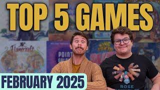 Top 5 Board Games Played | Original or Duel? Beautiful Board Games | February Edition