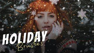 How to create winter edits with holiday brushes  | PicsArt Tutorial