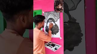 Peelings.. Allu Arjun  Painting.. #alluarjun #pushpa #art #youtubeshorts #trending #short #shorts