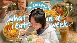 what i cook + eat in a week as a busy college student 