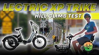 Can the Lectric XP Trike Handle a Steep Hill? AND Brake Test!