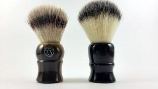 Whipped Dog Synthetic vs Frank Shaving Pur Tech Synthetic Shaving Brush