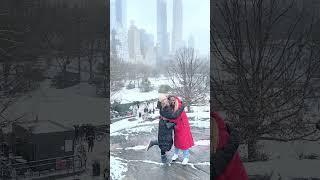 Winter Magic in Central Park in Manhattan, New York City #newyork #snow #winterinnewyork