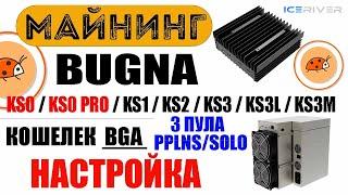 Майнинг Bugna (BGA) на KS0, KS0 PRO, KS1, KS2, KS3, KS3L, KS3M / 3 Пула / Настройка