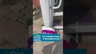 Акт вандализма в Белореченске #белореченск #происшествие #вандализм #пвз #чп #вайлдбериз #вб