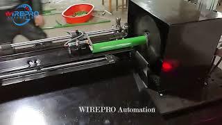 Custom diameter automatic plastic PC PVC ABC PP tube cutting machine.