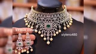 Latest diamond choker Collection by Sree Jewellers