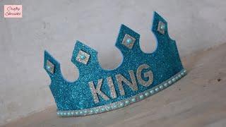 DIY KING Crown making with Paper | How to make King Crown at Home | Tiara Crown | Requested Video