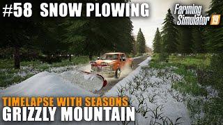 Grizzly Mountain Timelapse #58 Plowing Snow!!, Farming Simulator 19 Seasons