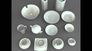 3D Model of Porcelain Tableware Set Review