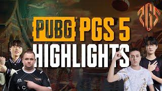 PUBG ESPORTS: BEST MOMENTS OF PGS 5 | EXTREME SKILL | FUNNY SITUATIONS