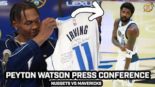 Peyton Watson on Kyrie Jersey Swap & More After Frusterating Loss