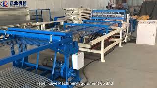 Automatic continuous wire mesh panel welding machine use in construction for Brazil@YouTube