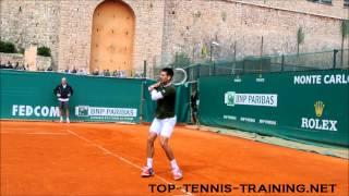 Novak Djokovic Footwork In Slow Motion