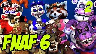 СТРАШНО ИЛИ ВЕСЕЛО? Рокки играет в Five Nights at Freddy's 6 Pizzeria Simulator!! Часть 2