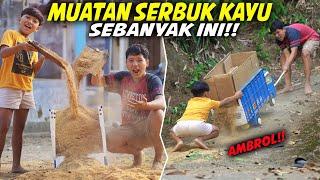 TRUK DIMAS RUSAK!! DITDIM MUAT SERBUK KAYU FULL SAMPAI TRUKNYA RUSAK..