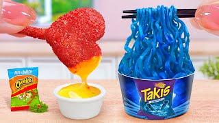 The Top Chicken Recipes ️ Miniature Cheetos Chicken Lollipop and Takis Noodles ️ Tina Mini Cooking