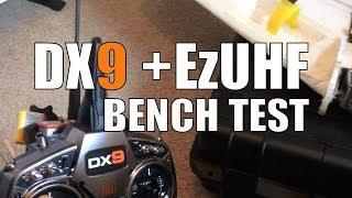 Spektrum DX9 with ImmersionRC EzUHF Quick Bench Test