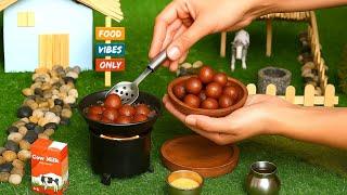 Mini Gulab Jamun Recipe  | How to make Miniature Gulab Jamun | Indian Food | Tiny Food