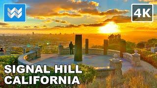 [4K] Hilltop Park in Signal Hill, California - LAST SUNSET OF 2021 - New Year's Eve Walking Tour 