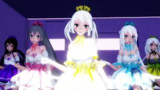 (MMD  - Vocaloid)NAYEON - POP (FULL)Tda Crystal dresses{Motion DL}