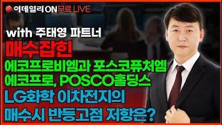 #에코프로비엠 #포스코퓨처엠 #에코프로  LIVE[이차전지특집 3탄!] 이차전지 반등 고점과 저항은?!_ 주태영 파트너 주말 무료방송_250621