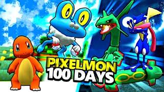 We Livestreamed 100 Days of Pixelmon (Pokémon in Minecraft)