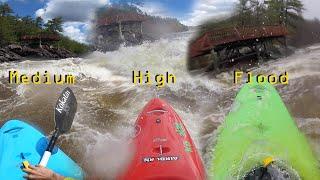 Medium vs High vs Flood. Coliseum Rapid, Ottawa River.