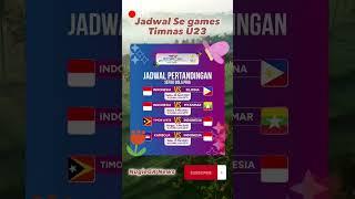 Jadwal Seagames Timnas U 23 terbaru #shorts  #sports #seagames