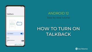 How to Turn On TalkBack [Android 12]