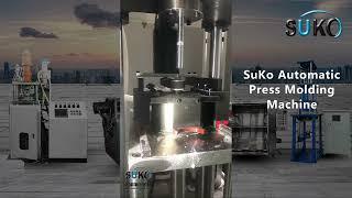 SuKo PTFE Teflon Automatic Press Molding Machine Work Video