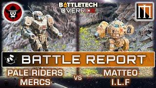Hinterlands Campaign! Mercenaries vs Insurgents | BattleTech Override Battle Report