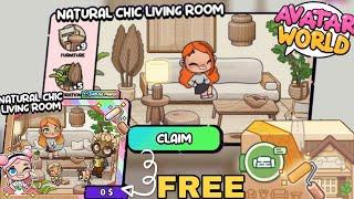 HOW TO GET NATURAL CHIC LIVING ROOM FOR FREE IN AVATAR WORLD NEW UPDATE