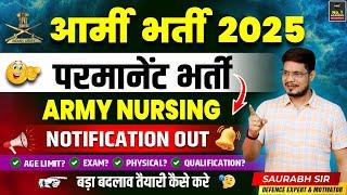 ARMY NURSING ASSISTANT VACANCY 2025 | Age Limit, Form Date, Qualification | Army NA Bharti 2025