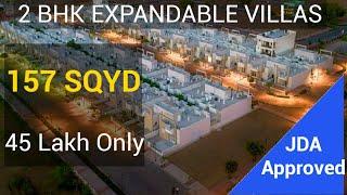 2BHK EXPANDABLE VILLAS IN 157 SQYD FOR SALE IN JAIPUR | VATIKA INFOTECH CITY AJMER ROAD JAIPUR