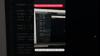 bulid 2d snake game with python #python #gaming #pythongame  #developer #shorts | Vicky Tech Pc