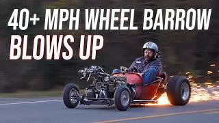 Supercharged 4 Cylinder Wheel Barrow Throws SPARKS at 7,000 RPM