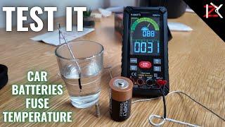 How To Check Batteries & Fuse Using A Smart Digital Multimeter - Easy To Use Kaiweets Multimeter