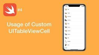 Usage of Custom UITableViewCell - Swift #4 - iOS Programming