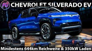 CHEVROLET SILVERADO EV - At least 644km range & charges with 350kW!