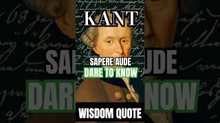 The First Step to Enlightenment | Immanuel Kant