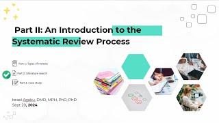 Classroom: Introduction to the Literature and Systematic Review Process (Part 2)