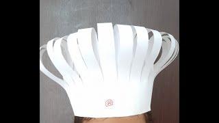 How to make masterchef cap | How To Make Master Chef Hat | DIY Hat   #shorts #ytshorts #papercraft