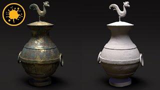 Creating an Antique Chinese Wine Container From Start to Finish Using Mari and Arnold Renderer