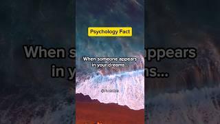 When someone appears in your dreams...  | Psychology Fact #shorts