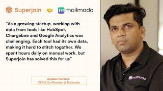 How Mailmodo used Superjoin to solve their reporting needs? | Complete Case Study