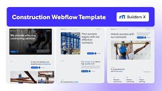 Construction Website Template | Builders X - BRIX Templates