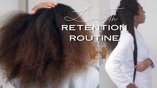 Updated Length Retention Regimen Natural Hair Routine for 3b-4c hair